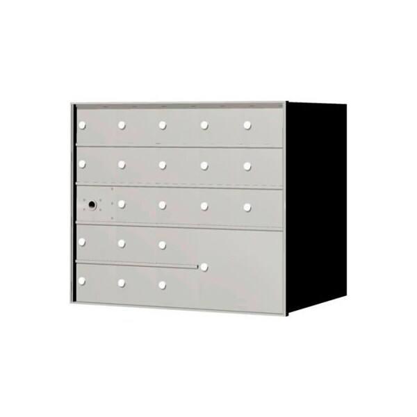Florence Mfg Co Florence 4B+ Horizontal Mailbox, 28" H, 20 Mailboxes, 1 Parcel, Front Loading, USPS 140055PLA - main